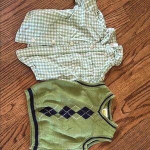 Crazy 8 Green Knit Sweater